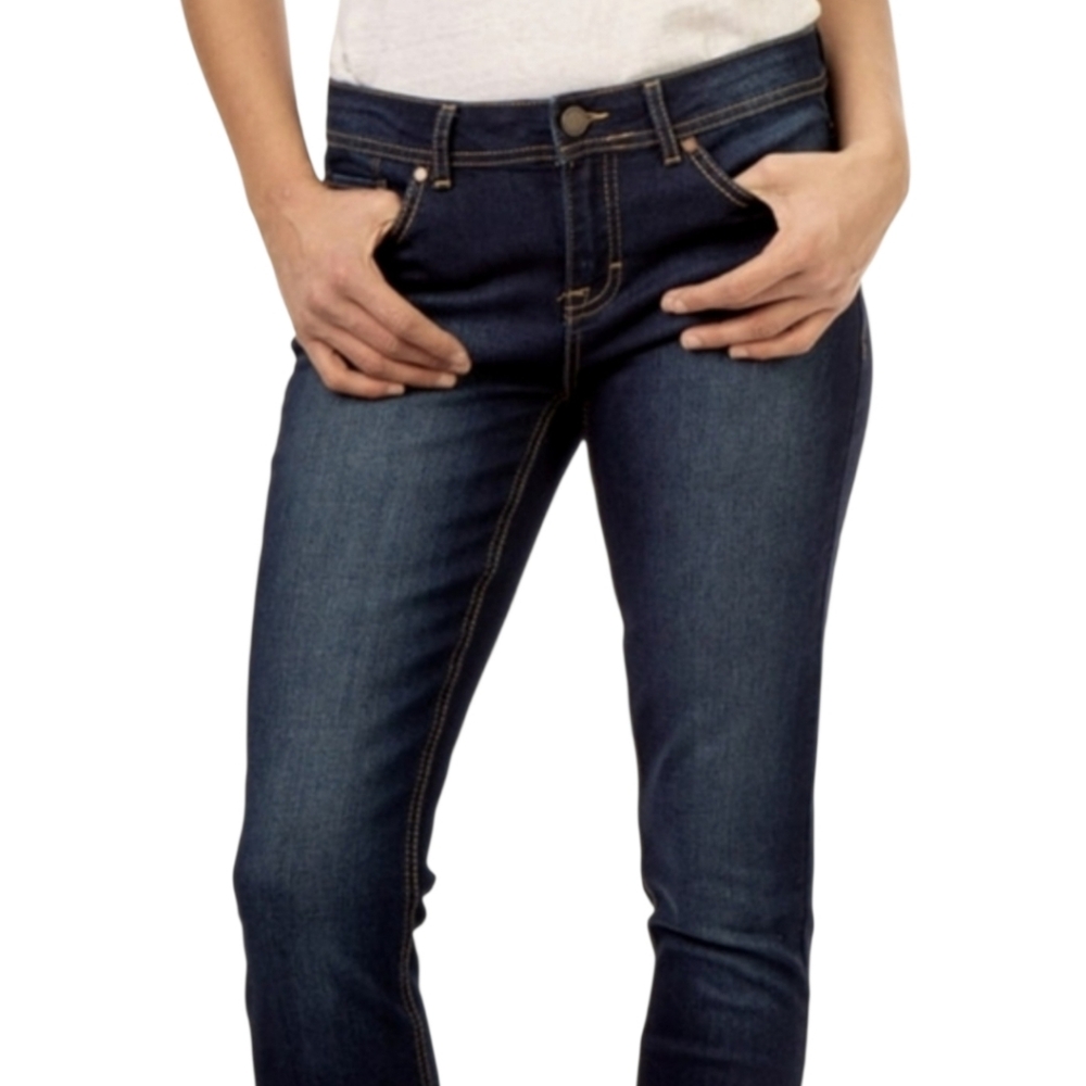 JORDACHE Dark Blue Women's Jeans Straight leg Indigo Sz.12